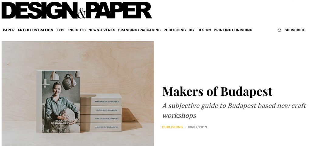 Makers of Budapest on Design & Paper
